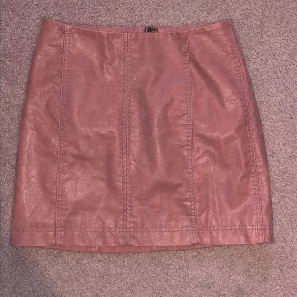 Free people pink skirt